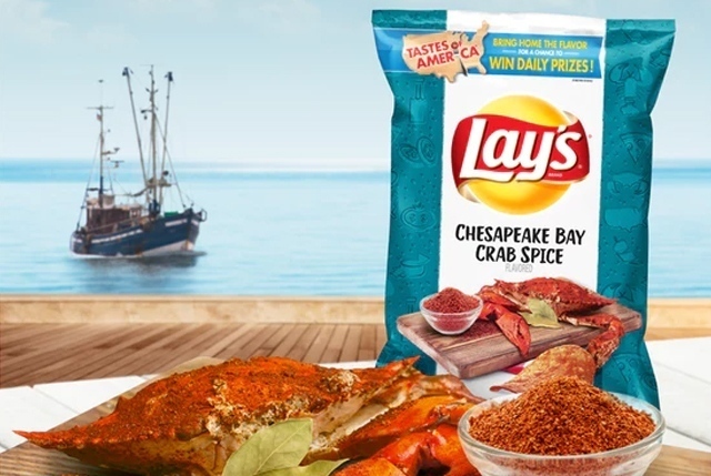 patatine al gusto di pesce