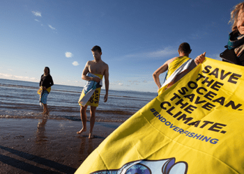 COP26, nuotata simbolo nell'Atlantico