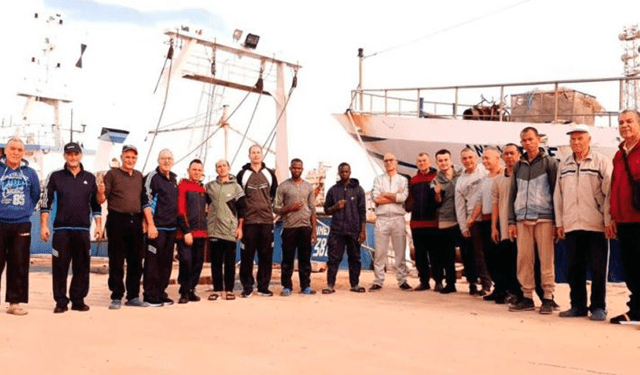 Uila Pesca dal Papa con i 18 pescatori rapiti dai libici