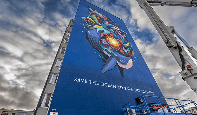 Un murale per Sinkevičius a Vilnius