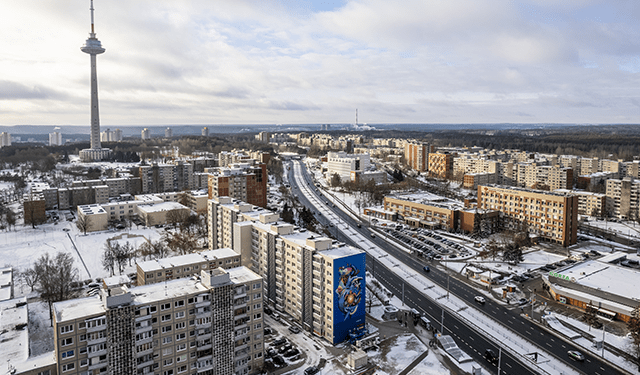 Un murale per Sinkevičius a Vilnius