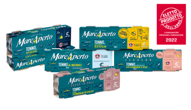 Tonno Mare Aperto è “Eletto Prodotto dell’Anno” 2022 