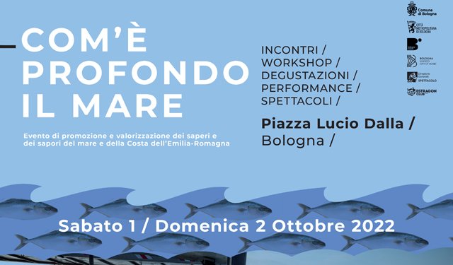 "Come è profondo il mare", a Bologna l'1 e il 2 ottobre 