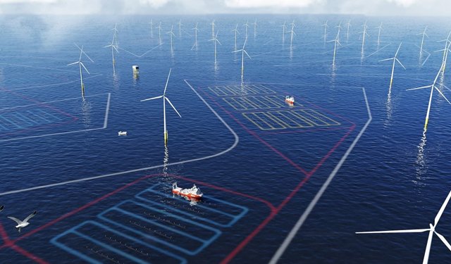 Amazon finanzia allevamento di alghe tra turbine eoliche offshore