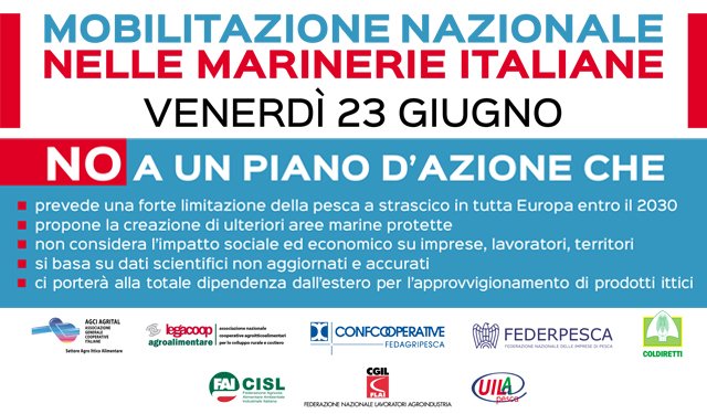 Le marinerie italiane si mobilitano contro il Piano Ue