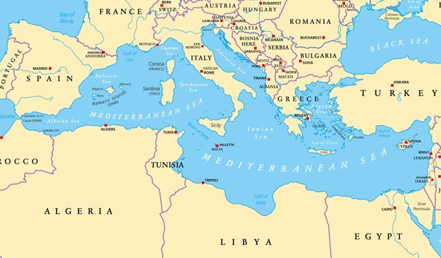 Il Mediterraneo sempre più caldo e salato