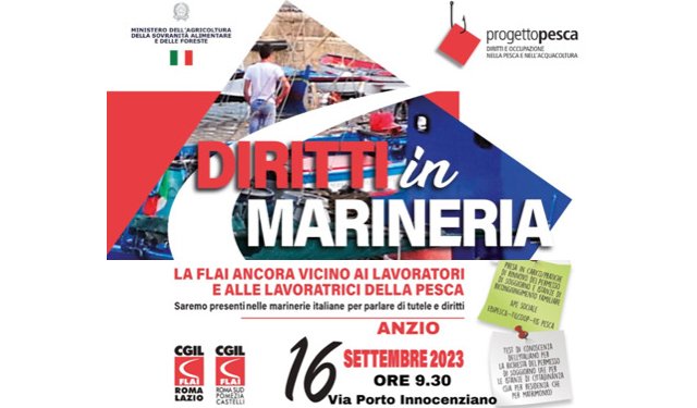 "Diritti in marineria" il 16 settembre ad Anzio