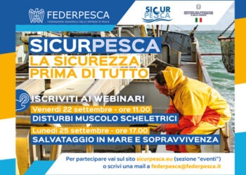 Pesca. Da Federpesca due webinar su salute e sicurezza