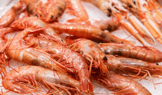 Luglio segna un record per l'importazione di gamberi in UE