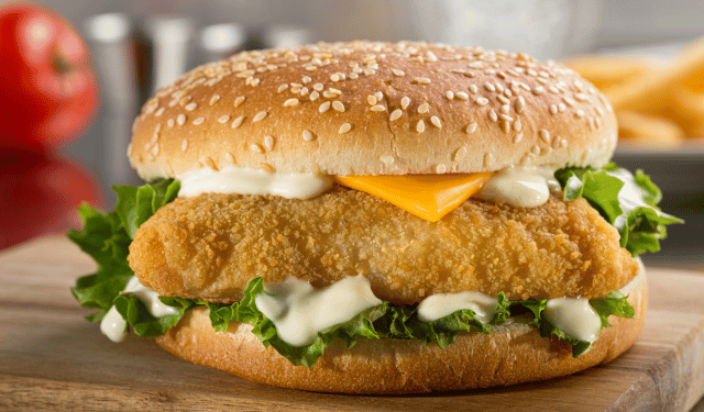 hamburger di pesce