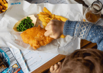 fish & chips di pesce fresco