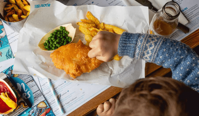 fish & chips di pesce fresco