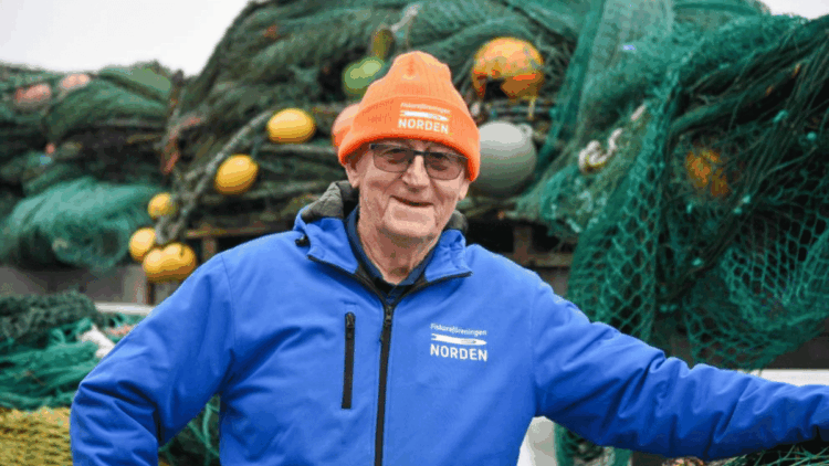 Ritratto del pescatore svedese Sixten Söderberg, promotore del progetto Light Trawling