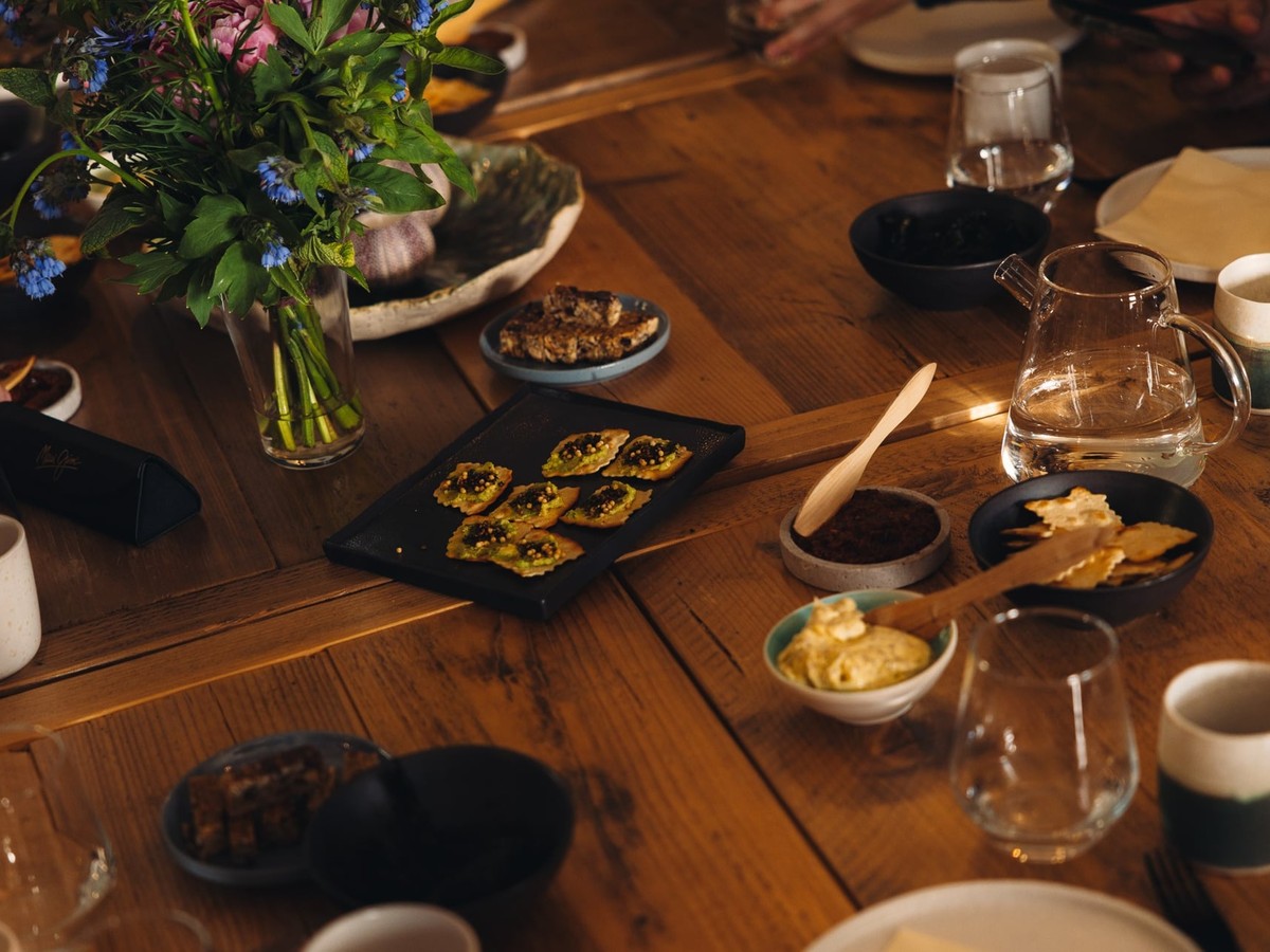 Tasting of Lofoten Seaweed products with seaweed and marine seasonings from the Lofoten Islands