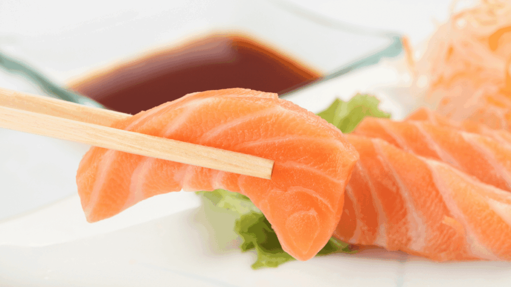 sashimi di salmone in Cina